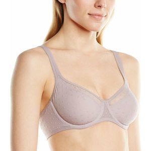 LOU Perfect Dotted Underwire Bra NWT Size 34C in Purple